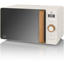 SM22036WHTNEUN Micro-ondes Digital 20L Design Moderne Nordic 800W Blanc - Swan