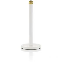 SWAN SWKA17521WHTN Porte-papier de Cuisine, Acier Inoxydable, Stable, Design Élégante Blanc