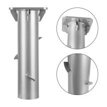 16cm Pied de parasol Base Silver Garden Umbrella Universal Base Plate Parasol - Swanew