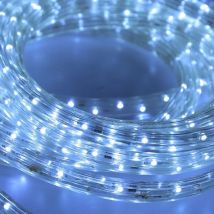 20M de cordon lumineux à led Cordon lumineux étanche intérieur/extérieur IP44 blanc froid Chaîne lumineuse bande lumineuse - Swanew