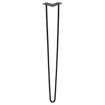 SWANEW 4x Hairpin Legs Tischbeine Tischgestell Metalltischbeine Haarnadelbeine Moebelfuesse Tischkufen Haarnadelbeine schwarz 2 Stangen,