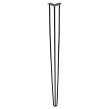 4X patas de pin 72cm 3 estribos Patas de mesa Patas de horquilla Patas de mesa diy Deslizadores de mesa Mesa de comedor - Swanew