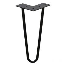 4x Pieds de table pieds en épingle Hairpin Legs Pieds de table acier diy Patins de table Pieds de table interchangeables 2 étriers-20cm