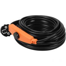 SWANEW 8m 128W Heizkabel Frostschutz Heizleitung Frostschutzkabel Rohrbegleitheizung selbstregulierend mit Thermostat