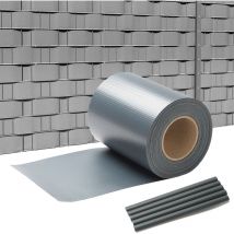 6x70m Écran d'intimité de jardin pvc Brise vue brise vent canisse et brande,anthracite - anthracite