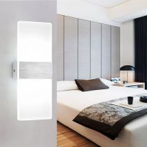 Aplique led 6W lámpara de pasillo interior iluminación de pared exterior lámpara de pared de escalera blanca - Swanew