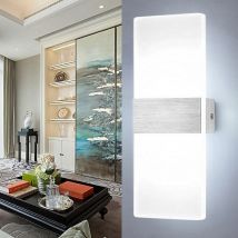 Swanew - Applique murale led 6W Lampe de couloir Intérieur Spot mural Extérieur Lampe de couloir Blanc