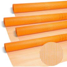Swanew - Armature fibre de verre treillis, toile de renfort 200m², tissu de renfort en fibre de verre, 4x4 mm Orange