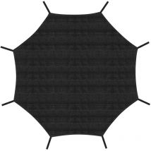 Auvent de trampoline,Résistant à la déchirure Anti-UV Protection solaire pour trampoline 8 barres 306cm Noir - Swanew