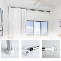 Swanew - Barre à Tension de Douche Sans Percer Barre de serrage en acier inoxydable Barre télescopique 140-260cm