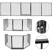 Barrière de sécurité avec 5 Pans enfant bébé animaux Barriere de securite 305x76cm Barriere de securite - Swanew