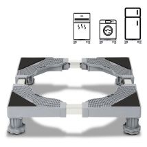 Base per lavatrice Carrello per frigorifero Carrello a rulli per asciugatrice Lavatrice Congelatore Regolabile 4 gambe 41-66cm - Swanew