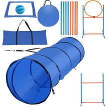 Agility sport pour chien set Agility pour chiens Agility Kit d'équipement slalom, tunnel, zone repos équipement complet set 5pcs - Swanew