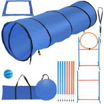 Agility sport pour chien Agility Kit d'équipement slalom Agility pour chiens, tunnel, zone repos équipement complet set 5pcs - Swanew