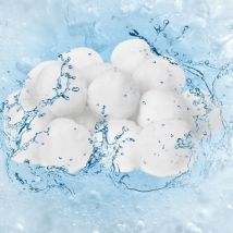 Swanew - Boules filtrantes pour filtre à sable alternative 25 kg, Lavable 2100g blanches