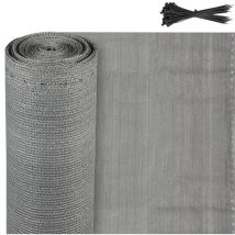 Brise vue renforcé hdpe 150 gr/m² Brise vue pour balcon Gris 1.2x25m - Swanew