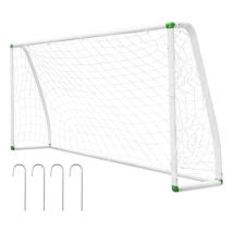 But de Football Cage de Foot Portable Montage Rapide blanc pvc pour le Parc ou la Plage 244x155x90cm 1pcs - Swanew