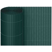 Swanew - Canisse en pvc pour le jardin, Balcon ou terrasse Double face, Balcon clôture brise-vent, Occultant Cloture, Vert 120 x 400cm