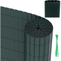 Canisse in pvc per giardino balcone terrazzo Recinzione frangivento per balcone Tende per balcone Verde 100 x 800cm - Swanew