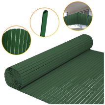 Canisse in pvc, schermo da giardino, piscine, recinzione in pvc resistente ai raggi uv Verde 100 x 700cm - Swanew