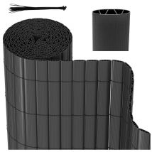 Swanew - Canisse pvc pour jardin balcon terrasse Balcon clôture brise-vent Stores Balcon Gris 140 x 600cm