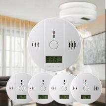 Co Monoxyde de carbone 5 pcs Détecteur de monoxyde de carbone installation Monoxyde de carbone - Swanew