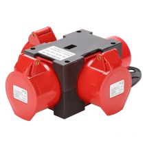 Coffret De Chantier Prise Industrielle cee 16A 3x400V 5 Broches cee IP44 étanche Aux éclaboussures Avec Couvercles De Sécurité - Swanew