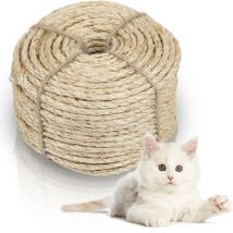 Corde de sisal Corde d'arbre à chat naturelle Échelle de chat Arbre à chat diff. Longueurs 2500x0.6CM - Swanew