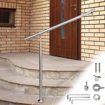 Rampe d'escalier en Acier affiné Rambarde Main Courante Balustrade Escalier Pied de support 100cm - Swanew