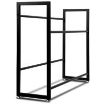 4x Étagère à caisses de boissons Rack à boissons Métal pour Caisses Support bouteilles 105x32x85cm - Swanew