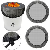 Filet pour tonneau de pluie 2x Filet pour citerne de Pluie 95cm Filet de Protection pour Les tonneaux de Pluie Housses en Maille - Swanew