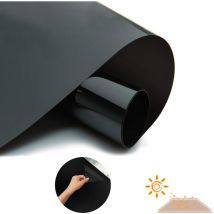 Vingo Film de fenêtre Film de confidentialité opaque auto-adhésif pour fenêtre Film de fenêtre Film de verre uv Noir 90x200cm