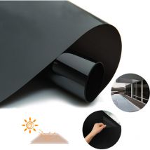 Film de fenêtre Film de confidentialité opaque auto-adhésif pour fenêtre Film de fenêtre Film de verre uv Noir 60x200cm - Swanew