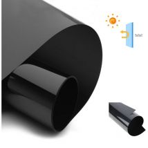 Film pour vitrage de fenêtre Miroir Effet Anti Chaleur Protection solaire Anti uv noir,60x200CM - Swanew
