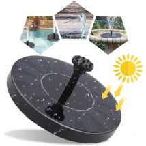 Swanew - Fontaine Solaire Extérieure Flottante 1.5W Pompe Bassin Solaire et 7 Buses pour Exterieur