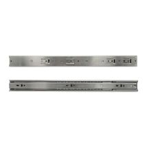 Glissières de tiroirs Coulisse à sortie totale Coulisse pour charges lourdes Coulisse télescopique Guidage à billes 45mm 250mm 2 pièces - Argent
