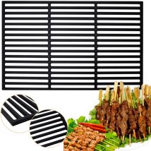 Grille de cuisson en fonte Carrée 60x40cm émaillée Grille de barbecue Barbecue à gaz - Swanew