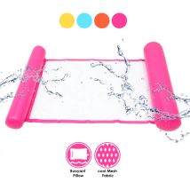 Swanew - Hamac Gonflable Flottant Piscine 4 en 1 Bouée Gonflable pour Adultes - Rose