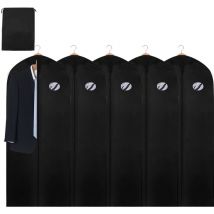 Housses de Vêtements, Housses de Protection, housse à vêtements,pour Chemise Costumes/Manteaux, Anti Poussière Etanche Mite Humidité -6 pcs 150X60CM