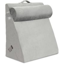Swanew - Keilkissen Lesekissen Rückenkissen Dreieck Nackenstütze Relaxkissen Nackenkissen mit Bezug abnehmbar waschbar Memory Foam Beinkissen