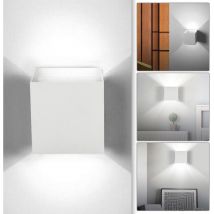 SWANEW Lampada da parete a LED Lampada da parete per esterno impermeabile Scala Ingresso Corridoio Moderno 12W Bianco freddo