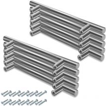 Swanew - Möbelgriffe Schrankgriffe Küche Schrankgriff Bad Küchengriff Büro Türgriff 156x96x10MM 10 Stück