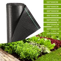 SWANEW Paños de mantillo de 20 m², antihierbas para jardín, 100 g/m2, resistentes a desgarros, 2 x 10 cm