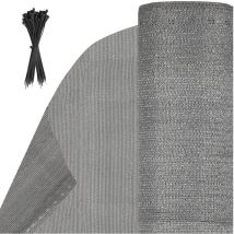 Swanew - Pantalla 1.8x10m - Pantalla opaca con tejido reforzado de 150 g/m2 - Cortavientos para jardín, terraza y balcón - antracita