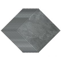 Parquet Adhesivo Vinilo pvc 55 Piezas 30cm x 30cm,ca. 5 m² ,Gris mármol impermeable papel pintado autoadhesivo pvc - Swanew