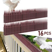 Pigeon Répulsif Oiseau Pointes anti-pigeons, set plastique anti-pigeons pour balcon, répulsif pour pigeons 48pieces - Swanew