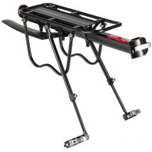 Swanew - Porte Bagage Vélo Porte-bagages Avec Logo Réfléchissant réglable en alliage alu Transporteur Porte Bagages Arrière Capacité de 50 kg