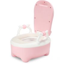 Swanew - vingo Pot pour enfant, toilette pour enfant, siège de toilette pour enfant avec poignées et fonction antidérapante Rose