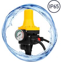 Pressostat Jardin Contrôleur 10 bar max 1.1kw de pression de pompe avec câble Jaune - Swanew