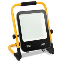 Swanew - Projecteur de Chantier led Projecteur led 6000Kavec trépied Lampe de Chantier 150W- Blanc Froid